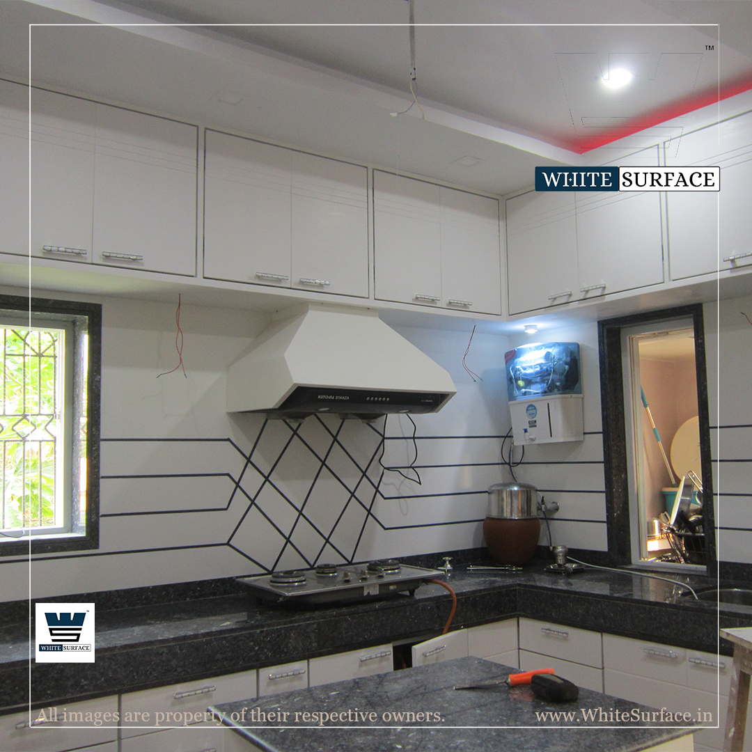 Corian Vs Granite Kitchen WorkTop by White Surface
